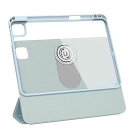 Bao Da Cao Cấp Xoay 360 Cho iPad Pro 11 inch M4 2024 hiệu WIWU Rotative Magnetic Case Tháo Rời Kèm Khe Bút Chống Sốc - Hàng chính hãng
