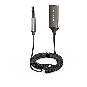 Mua Ugreen UG70601CM309TK 1.5M dây lò xo 3.5mm v5.0 bộ nhận Bluetooth dùng cho loa hay trên xe hơi - HÀNG CHÍNH HÃNG