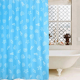 Màn Treo Nhà Tắm Cao Cấp Vải Dày Chống Nước (1m8x2m) - nền xanh