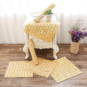 Mua Combo 2 tám chiếu trúc lót ghế văn phòng kt 45 x 45cm