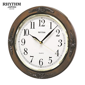 Mua Đồng hồ treo tường Nhật Bản - Rhythm CMG938NR06 Kt 30.0 x 4.0cm  795g Vỏ gỗ