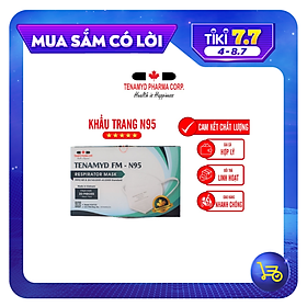 1 CÁI Khẩu Trang Y Tế TENAMYD FM-N95 Ngăn Ngừa Khói Bụi, Ô Nhiễm