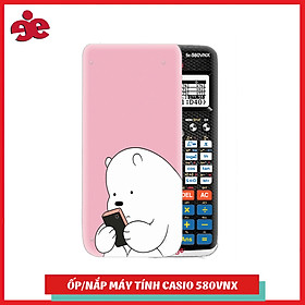ỐP NẮP MÁY TÍNH CASIO FX 580VNX HÌNH GẤU PANDA ĐÁNG YÊU - NHẬN IN THEO YÊU CẦU