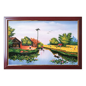 Mua 14. Tranh trang trí  tranh đồng quê treo tường đẹp TDQ-04