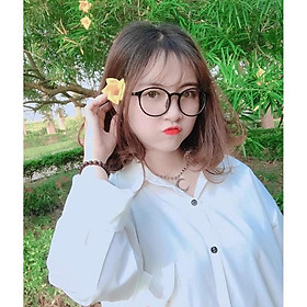 Kính Tata Tròn Ngố Giả Cận Cute - Phong Cách Hàn Quốc Dễ Thương