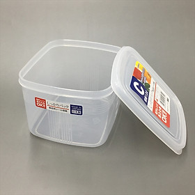 Hộp đựng thực phẩm vuông bằng nhựa PP cao cấp không chứa các hoạt chất gây hại 1.2L - Hàng Nhật nội địa