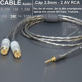 Mua Cáp 3.5 sang 2 RCA livestream cho iPhone vs Android - Live streaming audio cable