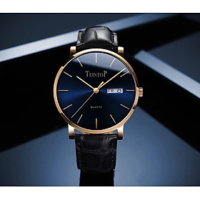 Đồng hồ nam chính hãng Teintop T7015-1 Fullbox, Kính sapphire ,chống xước,chống nước,dây da xịn, Mới 100%,Bảo hành 12 tháng
