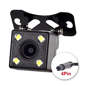 Camera Chiếu Hậu 2.5mm (4Pin) Có Chế Độ Nhìn Đêm Kèm Đèn LED Cho Xe Hơi