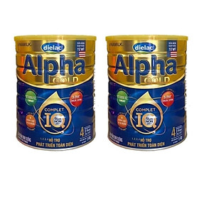 COMBO 2 HỘP SỮA BỘT DIELAC ALPHA GOLD IQ 4 1,5KG