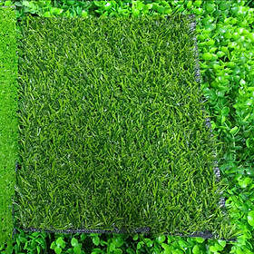 Tấm cỏ nhân tạo 2cm - kích thước 20x20cm, lót chậu cây, cỏ trải sàn - chậu cây decor - sỏi trắng