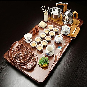 Bàn Trà Điện Đa Năng Thông Minh Ấm Sứ Trắng
