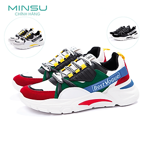 Giày Thể Thao Nam BEST VOGUE MINSU M3516, Giày Sneaker Nam Phong Cách Hàn Quốc Đẹp Mắt Rất Ngầu Khi Mang Đi Chơi, Đi Học
