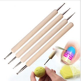 Mua MO CHẤM BI TIỂU GỖ SỒI ĐIÊU KHẮC TƯỢNG  BÚP BÊ  NAIL ART PROVERSION