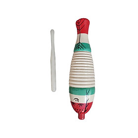 Wooden  Percussion Fish Guiro for Banquets Activities Music Classrooms