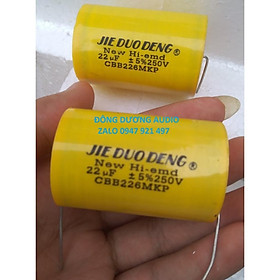 Mua Tụ Loa Treble 22uf 220V Vàng Chống cháy hàng đẹp cao cấp