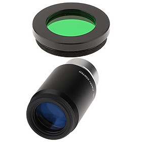 Plossl Telescope Eyepiece 32mm PL32 Lens 52 Degree&Moon Planet Filter Green