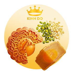 Bánh Trung Thu Đậu Xanh Lá Dứa 2 Trứng 210G