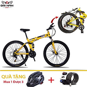 Hình ảnh Review Xe Đạp Thể Thao Gấp Gọn FS Bike NS-001 Vành 26inch 24 Tốc Độ Nhập Khẩu Đại Nam Sport + Tặng Mũ Bảo Hiểm,Khóa Chống Trộm Và Chắn Bùn