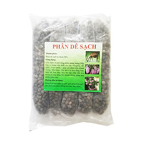 Mua Phân dê túi lưới đã qua xử lý (5 túi/bịch - dài 29 cm/túi) - dùng để bỏ vào gốc hoa lan  bonsai