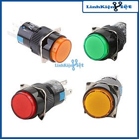 Mua Nút Nhấn Đề 15mm-220VAC AL6- M Nhấn Nhả Có Đèn