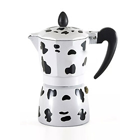 Mua Bình Moka Espress 3 cup hoa văn đốm đen