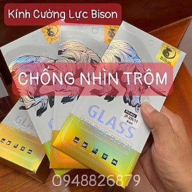 Kính Cường Lực dành cho điện thoại - cường lực Bison Chống Nhìn Trộm Full Màn Hình