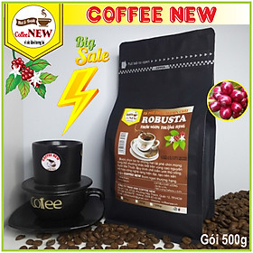 Cà Phê ROBUSTA Thượng Hạng - Trọng Lượng 200g, 500g, 1kg - Rang Mộc Nguyên Chất - Hương Thơm Dịu, Hậu Đậm, Vị Đắng - Phù Hợp Pha Phin Và Pha Máy - Coffee New