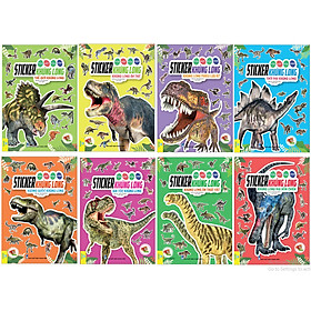 Sách - Trọn bộ 8 cuốn Sticker Khủng Long - Vừa Học Vừa Chơi - ndbooks