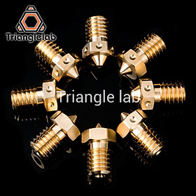 Trianglelab Brass V6 Vòi phun cho máy in 3D Hotend 3D Máy in 3D cho TD6 DDE CHC Kit v6 Hotend Outruder Prusa I3 MK3 Kích thước: 0.4mm 2pcs