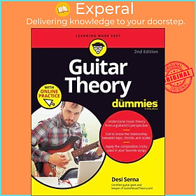 Sách - Guitar Theory For Dummies with Online Practice by Desi Serna (US edition, paperback)