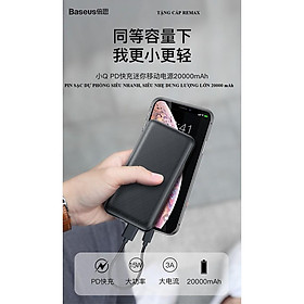Mua Pin sạc dự phòng nhanh Baseus Mini Q PD 20 000mAh cho Smartphone/ Tablet/ Macbook - Hàng Chính Hãng