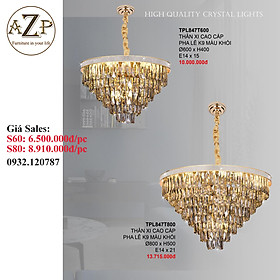 ĐÈN THẢ TRẦN PHA LÊ / ĐÈN THÔNG TẦNG TRANG TRÍ PHÒNG KHÁCH / PHÒNG NGỦ / CẦU THANG / KHÔNG GIAN SANG TRỌNG AZP-847 phong cách đương đại, hàng nhập khẩu AZP
