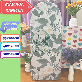 Áo bọc/ áo trùm bàn ủi đồ có lót mút- Nhiều Size- Nhiều Màu 