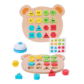 Shape Sorter Toy Puzzle Geometric Block Sorting for Ages 3 4 5 Years Old