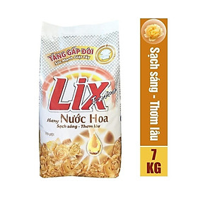 Bột giặt LIX Extra Hương Nước Hoa 7KG EH070 - Tẩy Sạch Vết Bẩn Mạnh Gấp 2 Lần