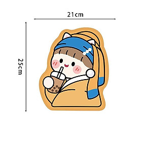 Mua Miếng Lót Chuột Mouse Pad Trà Sữa Gấu Dâu Gấu Line Kuromi In 3D Phong Cách Mới_ Hàng chính hãng