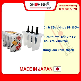 Mua Khuôn làm kem 3 chiếc (nhựa trong) nội địa Nhật Bản