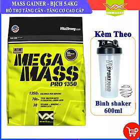 Combo Sữa tăng cân tăng cơ MEGA MASS của VITAXTRONG bịch 5.4kg hỗ trợ tăng