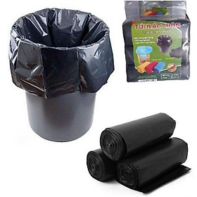 Mua Cuộn túi nilong đen đựng rác không quai tự phân hủy An Lành (loại mỏng)