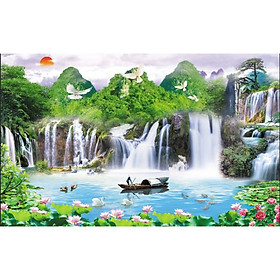 Tranh Treo Tường Phòng Khách Thác Nước - TN087