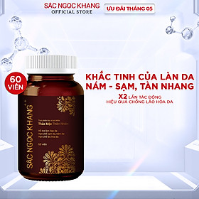 Viên Uống Sắc Ngọc Khang ++ chống lão hóa da, giảm nám, tàn nhang cao cấp (Hộp 60 Viên)