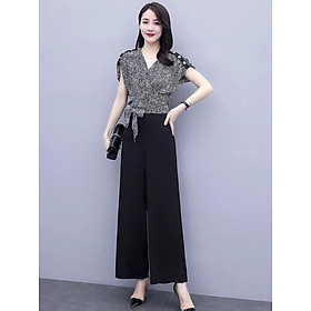 Sét Bộ Cột Eo Vai Đính Nút