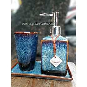 Mua Bộ cốc  bình rửa tay kèm khay sứ Bát Tràng cao cấp