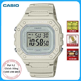 Đồng Hồ Casio W-218HC-8AVDF Dây Nhựa Nam Mặt Vuông
