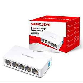 Bộ chia tín hiệu để bàn 5 cổng 10/100Mbps Mercusys MS105 bộ chia mạng- Hàng chính hãng