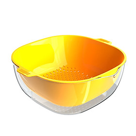 Mua Rổ nhựa bóng kèm chậu đa năng trong suốt 27x24x11cm