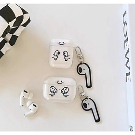 Mua Case TPU dành cho Airpods 1 2/ Airpods Pro/ Airpods 3/Airpods Pro 2 Hình Tai Nghe Kèm Khóa Treo_ Hàng Chính Hãng