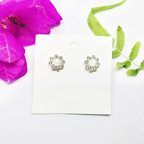 Bông tai hoa tai nữ ngọc trai mix đá nhiều mẫu