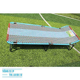 Mua Giường xếp gấp gọn dây đài loan khung tròn rộng 75cm sơn tĩnh điện